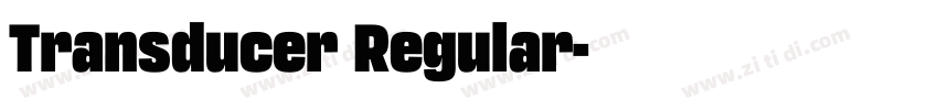 Transducer Regular字体转换
